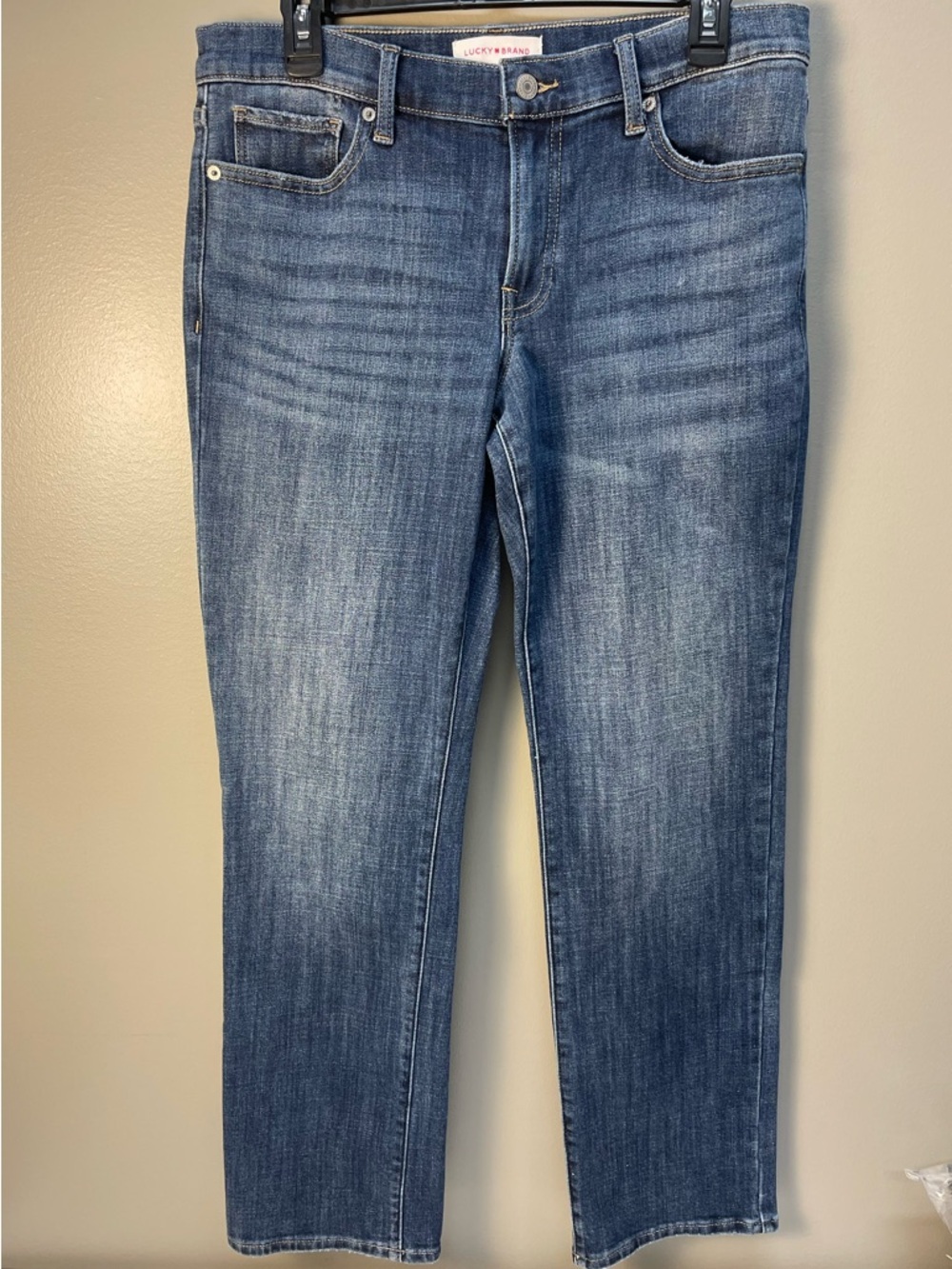 Lucky Brand Medium Blue Straight Leg Jeans